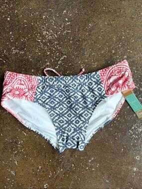 Seea Women's Bikini Bottoms in Gray and Pink